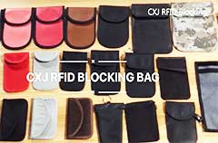 차 열쇠를위한 RFID 신호 차단 가방 핸드폰