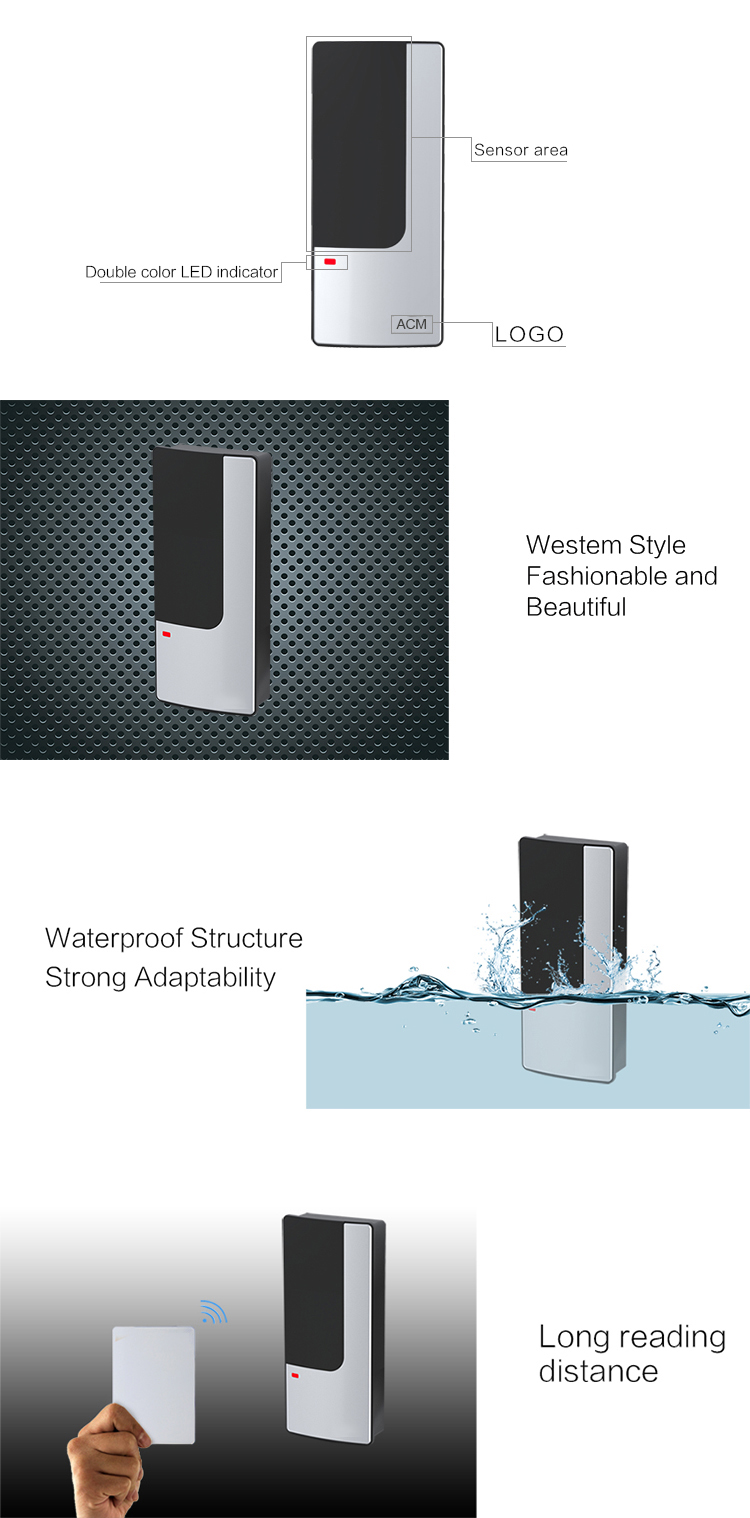 Metal rfid card reader
