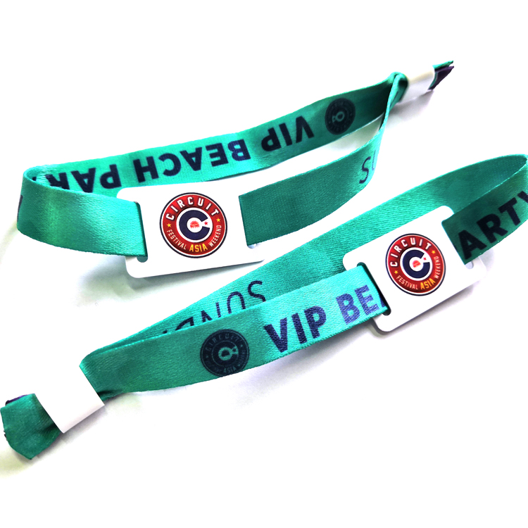 13.56Mhz Low Cost NFC Woven Wristband With High Quality