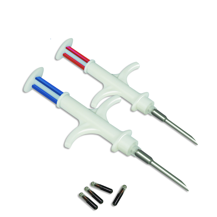 134.2KHz 125KHz rfid glass capsule tag  animal pet injectable rfid glass tube tag  implant rfid animal glass tag with syringe
