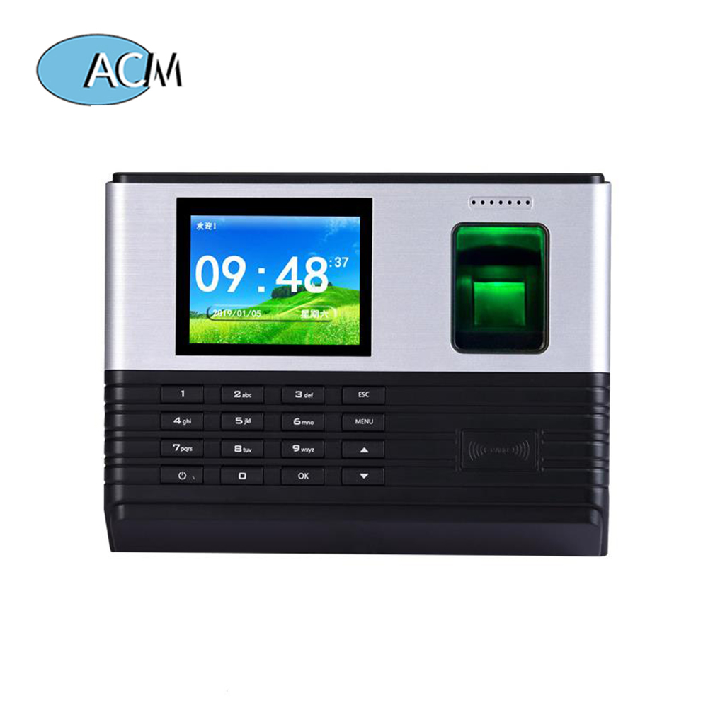 2.8inch TCP IP WIFI Biometric Clock System Password Employee Reader Fingerprint Attendance Time Recorder Machine