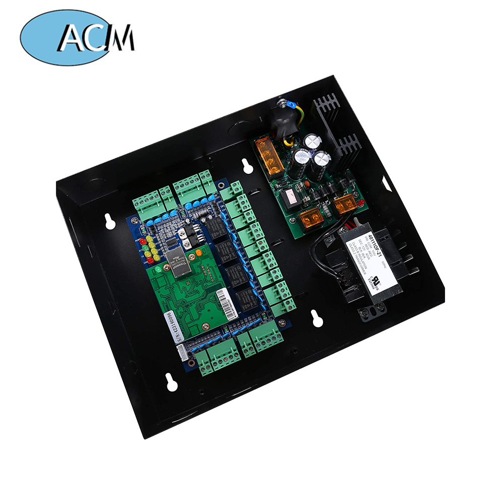 4 أبواب تحكم في الوصول إلى الشبكة مع صندوق معدني للتحكم في إمداد الطاقة بجهد كبير