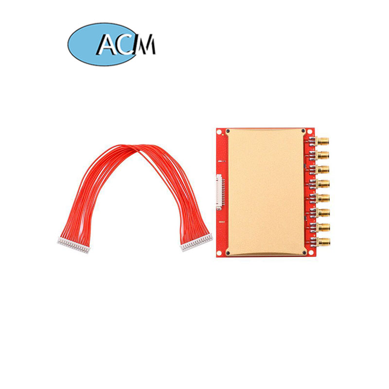 8 منافذ الهوائي 3.3 فولت تصميم منخفض الطاقة impinj R2000 رقاقة epc gen2 uhf rfid قارئ وحدة لإدارة الأصول