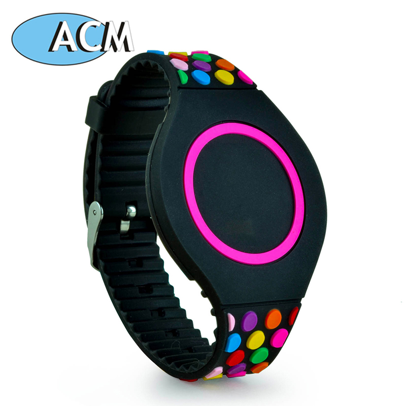 ACM-WBT-COL-EMアクセス管理RFIDシリコーンリストバンド