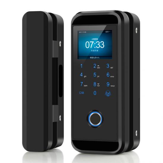 Biometric Fingerprint Glass Door Locks For Framed Glass Door