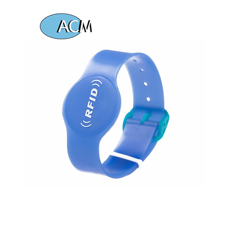 Custom 13.56mhz Plastic Patient Children Baby Tracking keychain wristband PVC Rfid Wristbands