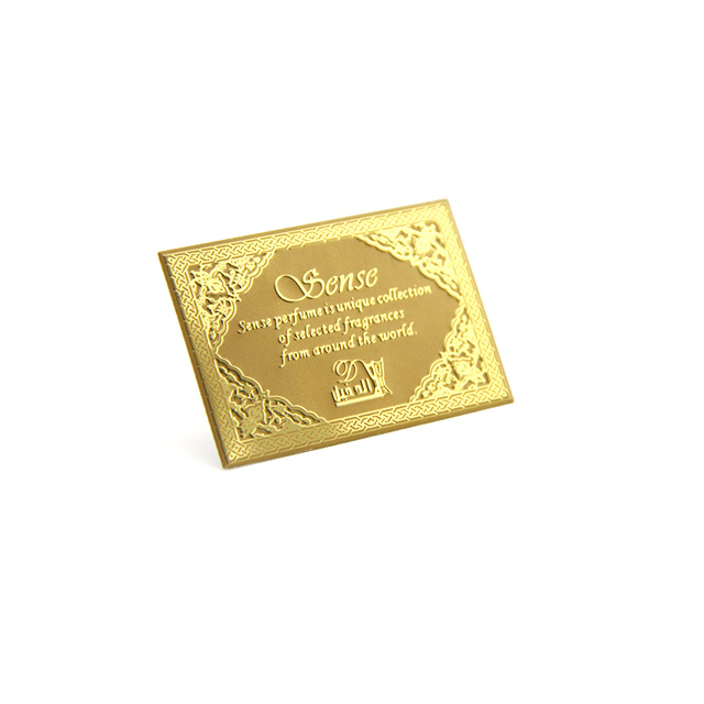 Custom Etching Logo Vip Metal Gold Card Diamond Inlay Luxury Shiny Gift Business Card