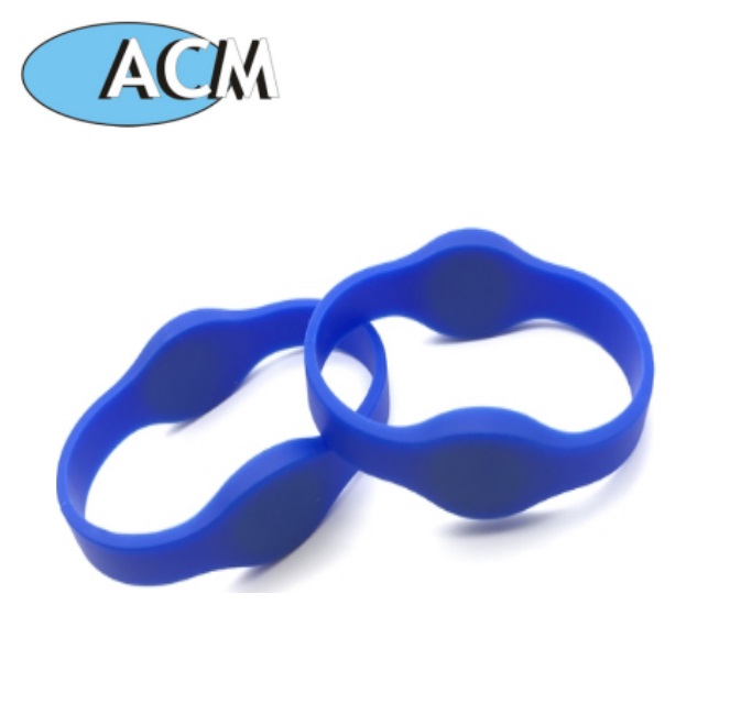 Customized Logo Printing 125Khz and UHF Dual Frequency NFC Silicone Wristband