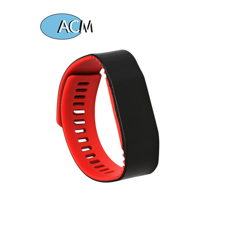 Festival Eco Friendly LF HF UHF Chip Wristbands Price Programmable Chip Silicone RFID NFC Tag Bracelet