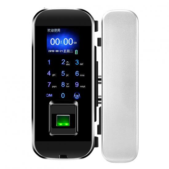 Fingerprint Lock For Glass Door With Remote Controller