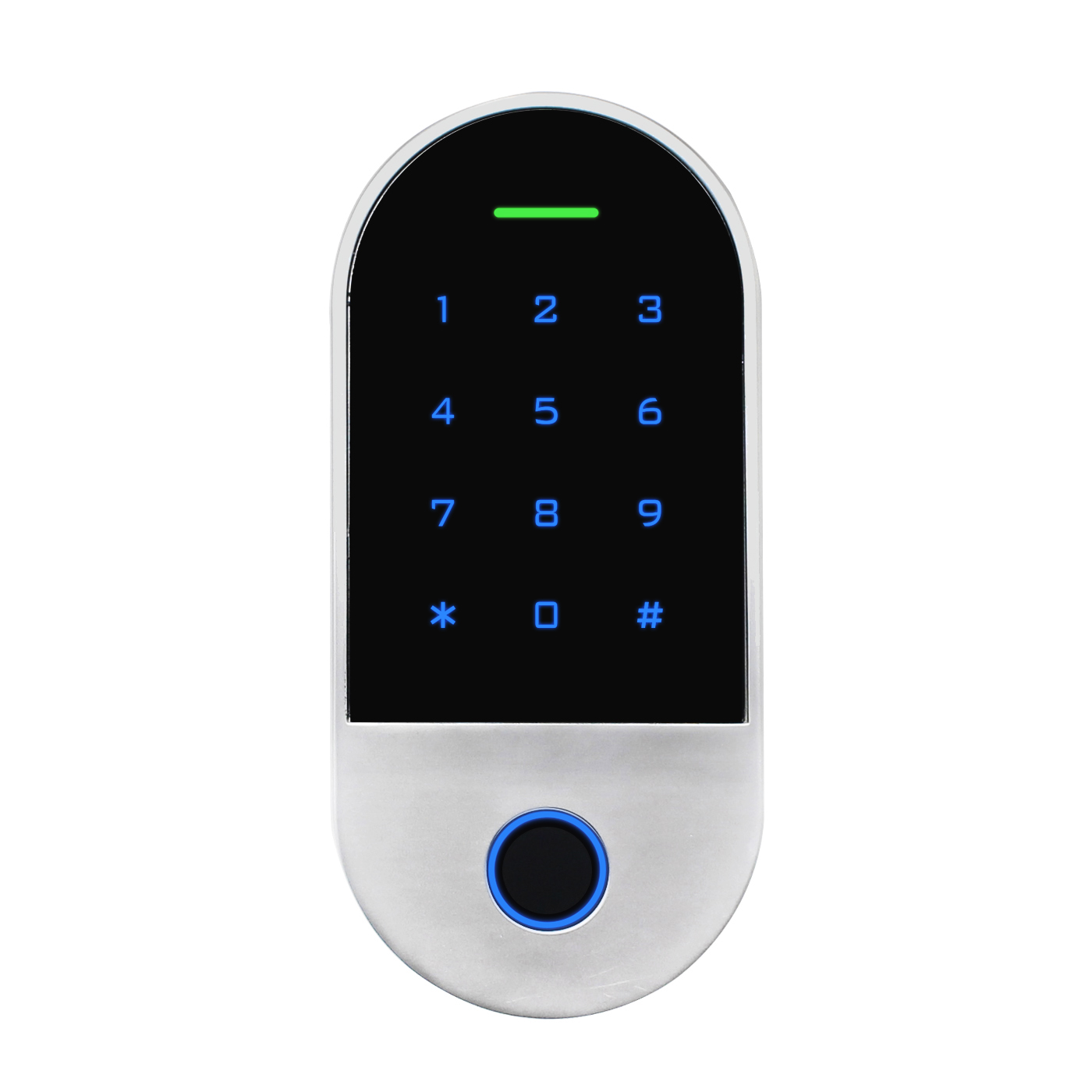 Metal IP66 125KHz RFID Proximity Card Reader Touch Keypad Fingerprint Access Control