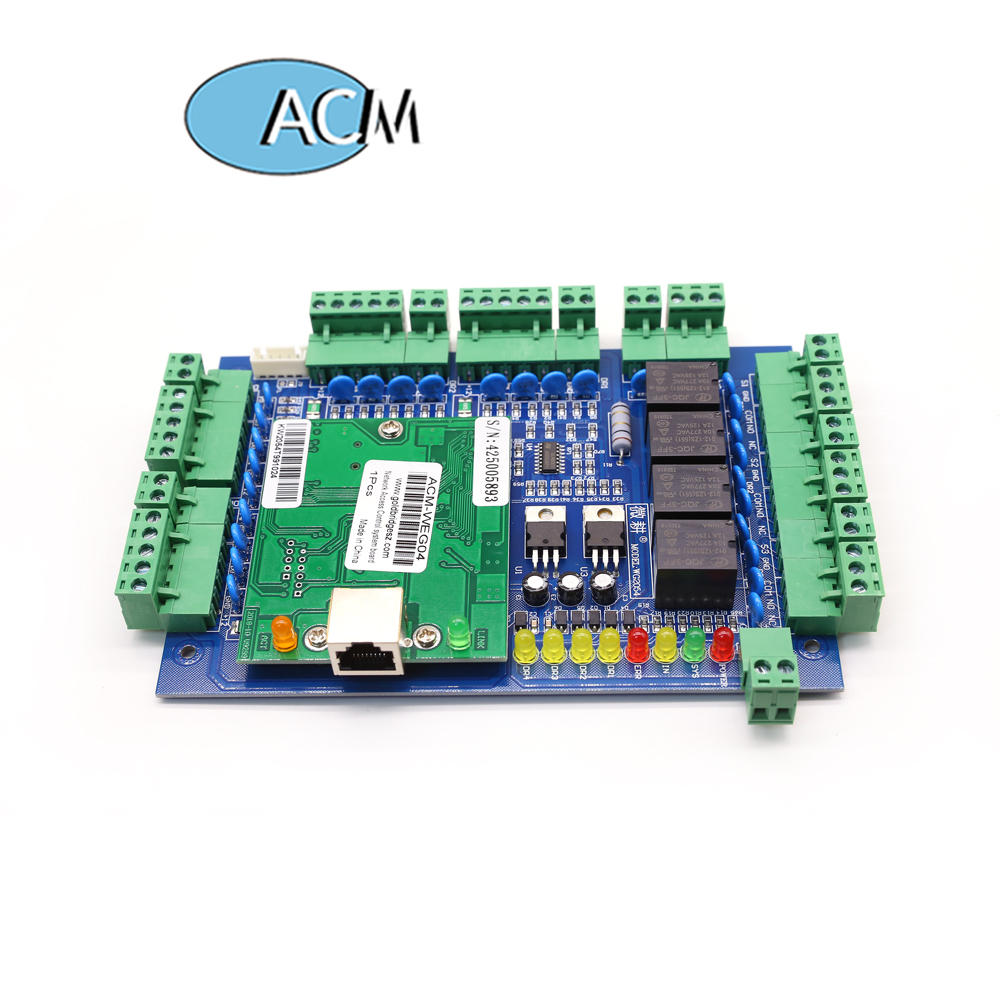 لوحة تحكم متعددة الأبواب TCP IP weigand RFID 4 أبواب لوحة التحكم في الوصول