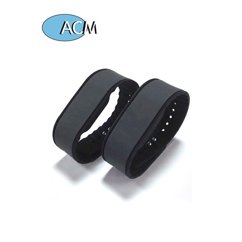 New Style fitness club smart watch bracelet 13.56MHz passive ICODE SLIX RFID silicone wristband price