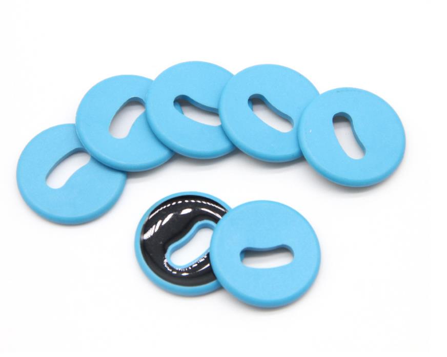 RFID Laundry Tag Roll Clothing Label Wash RFID Button Tag UHF Laundry Tags For Hotel Fabric Linen