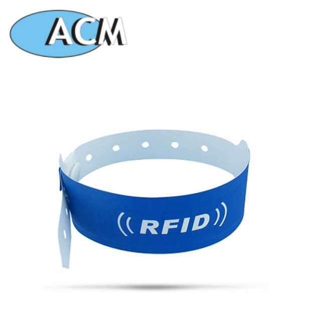 Unique Disposable Access control bracelet with one time clip event ticket custom rfid wristband