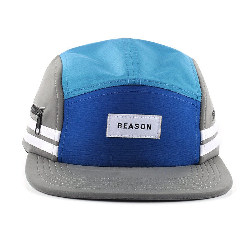 plain applique 5 panels caps