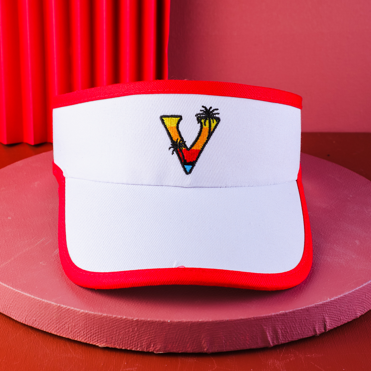 white sun visor hats