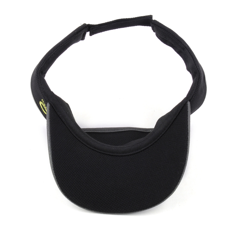 black sport sun visor caps, sun visor caps with embroidery logo, china factory sports sun visor caps