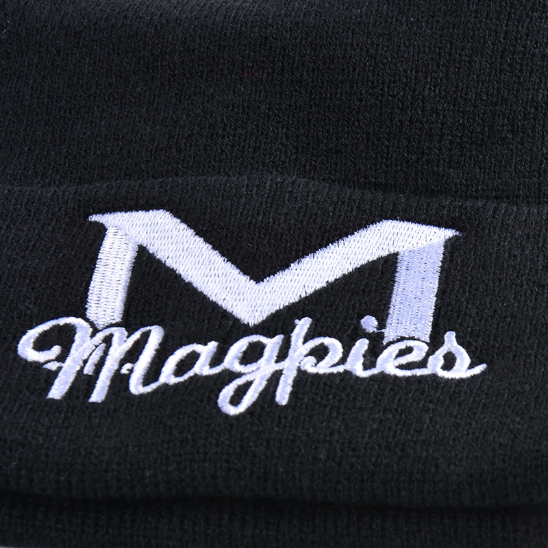 china beanie hat black and white