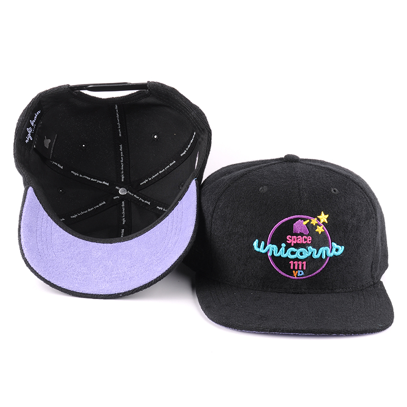 3d embroidery towel baseball caps, custom black towel caps, wholesale towel baseball embroidery caps