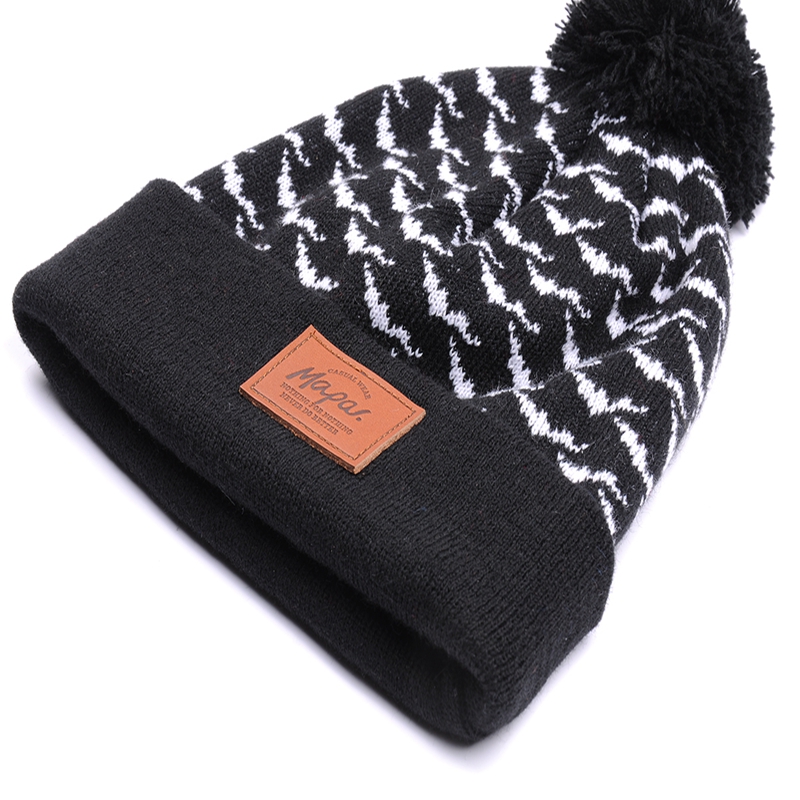 100%Acrylic Knitted Winter Hat, Knitted Beanie