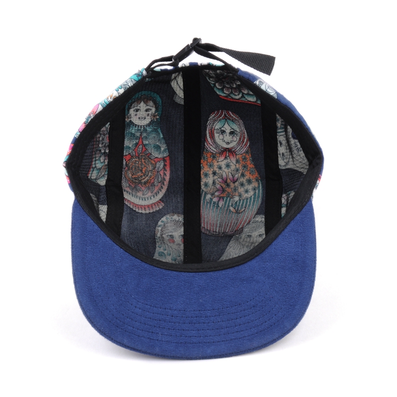 printing logo 5 panels flat caps, design logo 5 panels caps custom