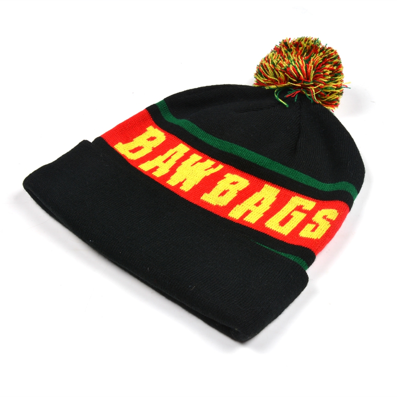 custom winter hats china, jacquard letters winter beanie, winter cable knit beanie