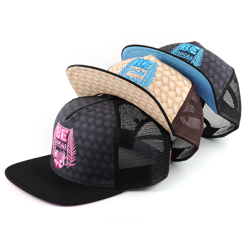 embroidery trucker cap mesh hat