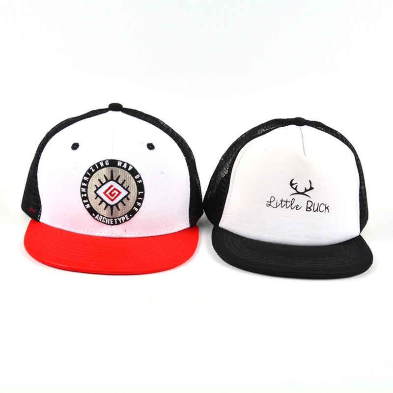 5 panels baby trucker mesh caps