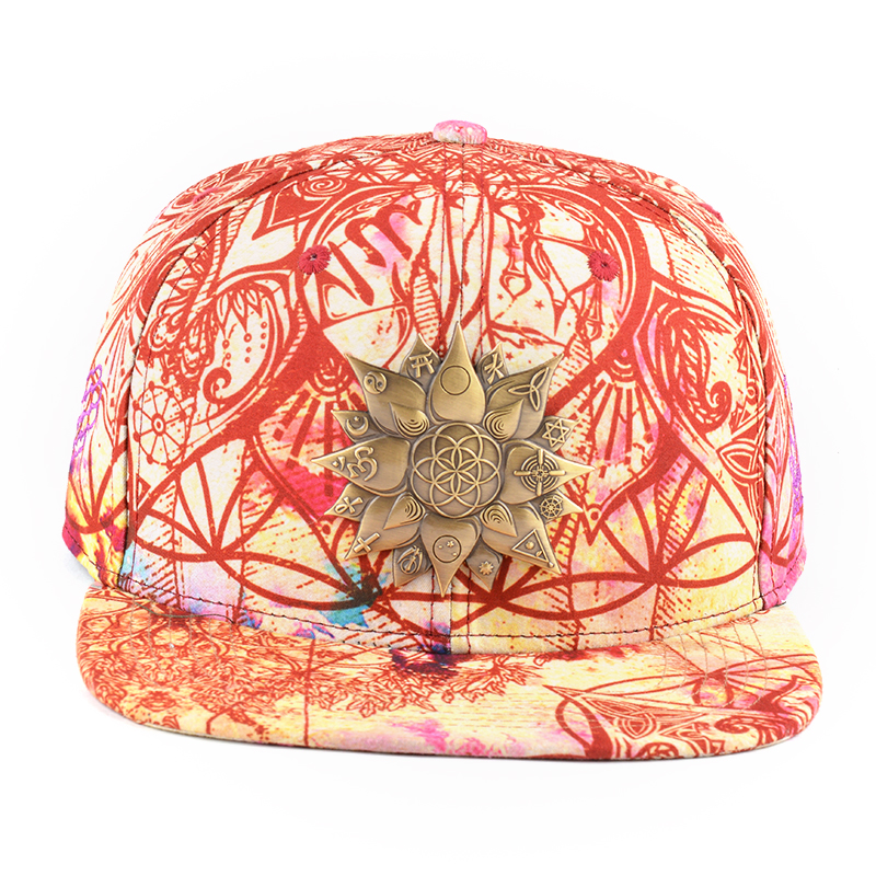 metal plate logo snapback hats