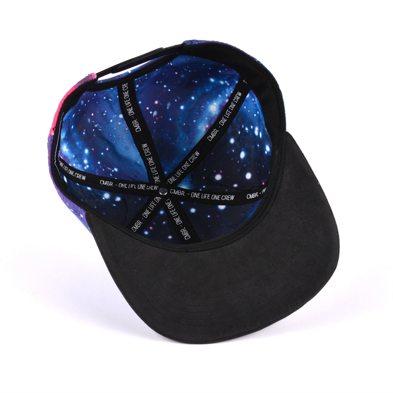 galaxy printing snapback caps,embroidery snapback caps wholesale, 6 panel snapback cap on sale