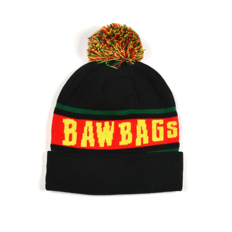 custom winter hats china, jacquard letters winter beanie, winter cable knit beanie