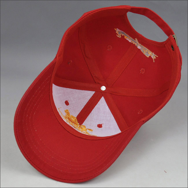 100% cotton 6 panel adjustable baseball caps