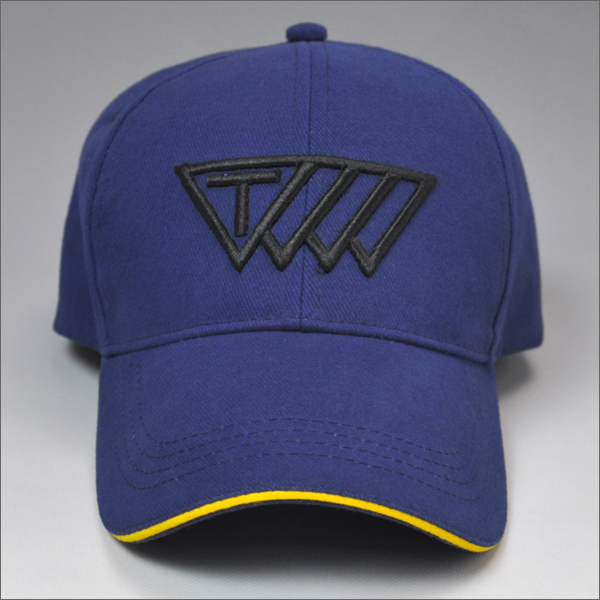100% cotton six panel 3d embroidery baseball cap