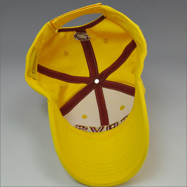 100% heavy brushed cotton twill baseball cap