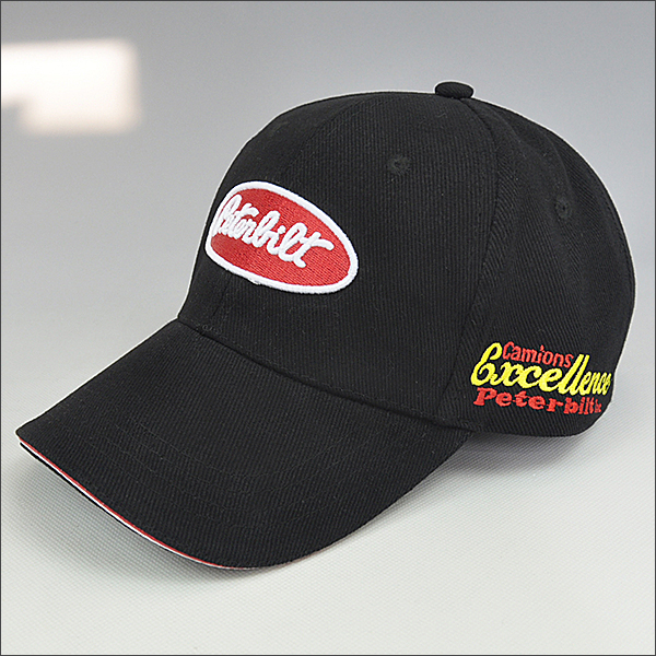 2-tone sandwich brim embroidery baseball cap
