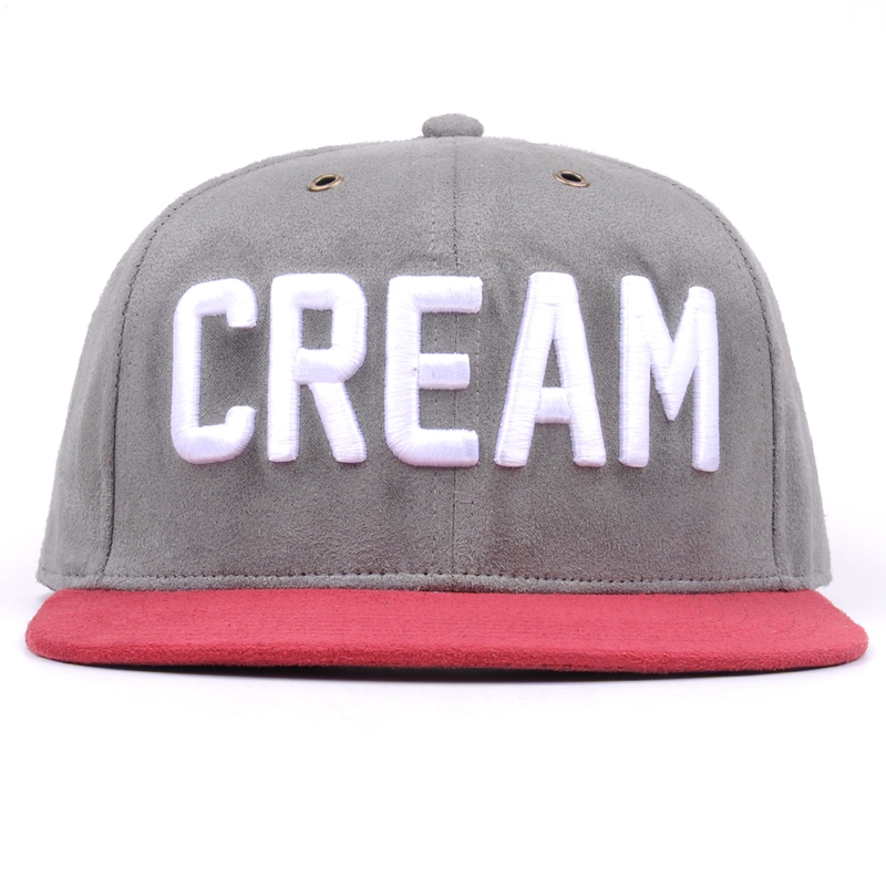 3D Embroidery suede Snapback Cap