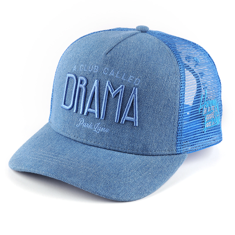 3d embroidery 5 panels sports trucker caps