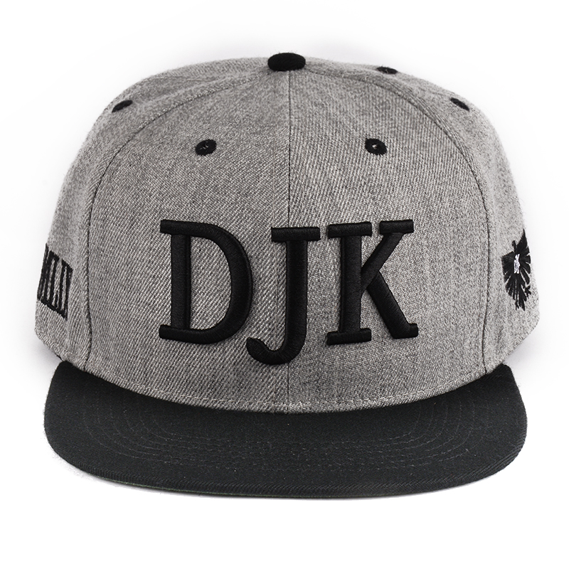3d embroidery acrylic wool snapback caps custom