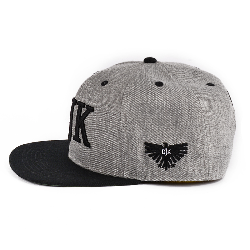 3d embroidery acrylic wool snapback caps custom