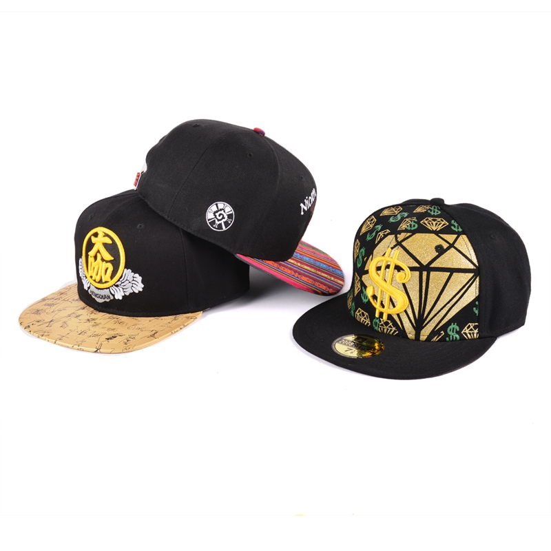 3d embroidery hats flat brim snapback
