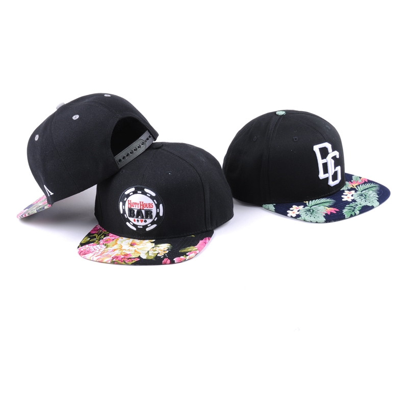 3d embroidery plain embroidery printing brim snapback caps