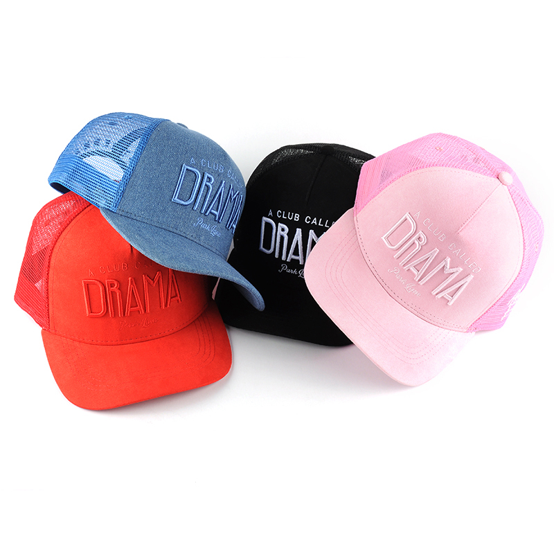 3d embroidery snapback trucker caps mesh hats custom