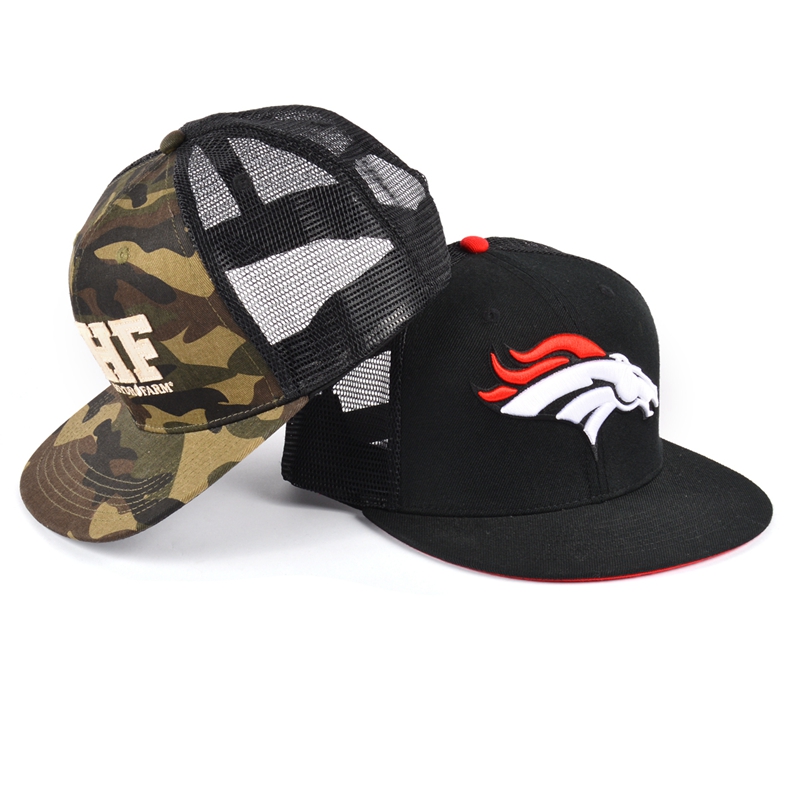 3d embroidery snapback trucker caps mesh hats design logo
