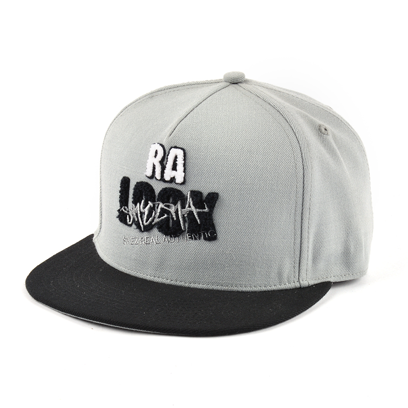 5 panel acryl handdoek borduurwerk snapback caps