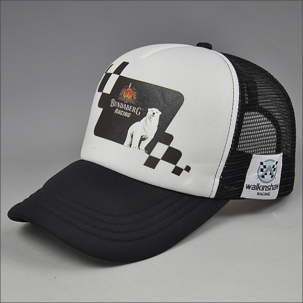 5-panel foam mesh trucker cap