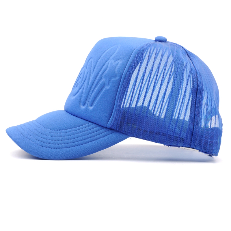 5 panels embossed foam mesh cap trucker hat