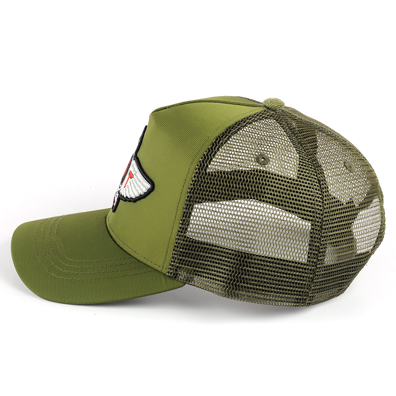 5 panels embroidery canvas trucker caps custom