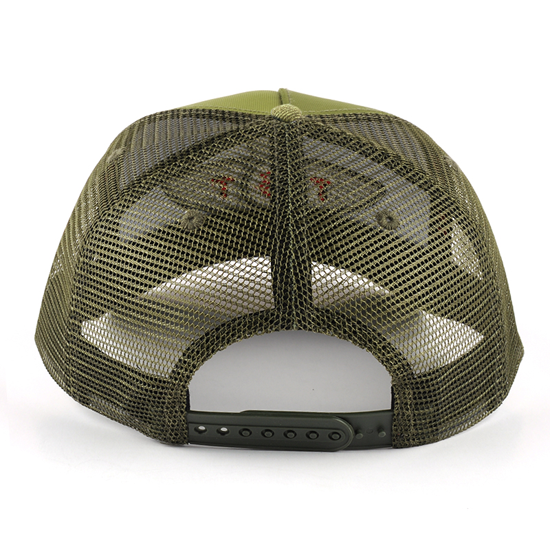 5 panels embroidery canvas trucker caps custom