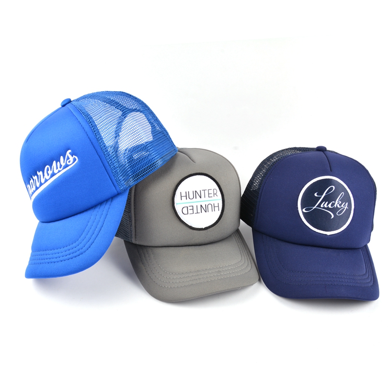 5 panels foam design patch logo foam trucker caps